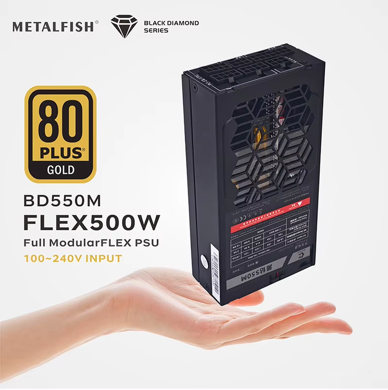 Flex 500/600W 80PLUS GOLD Full Modular Power Supply Flex-ATX 1U PSU For ITX Mini