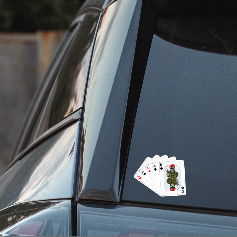 Royal Military Police (RMP) King & Aces Waterproof Vinyl Sticker/Decal 10cm - Picture 3 of 4