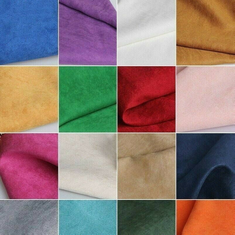 Finto Scamosciato Tessuto Fai Suedette Materiale Fodera Cuscino Sedia Semplice