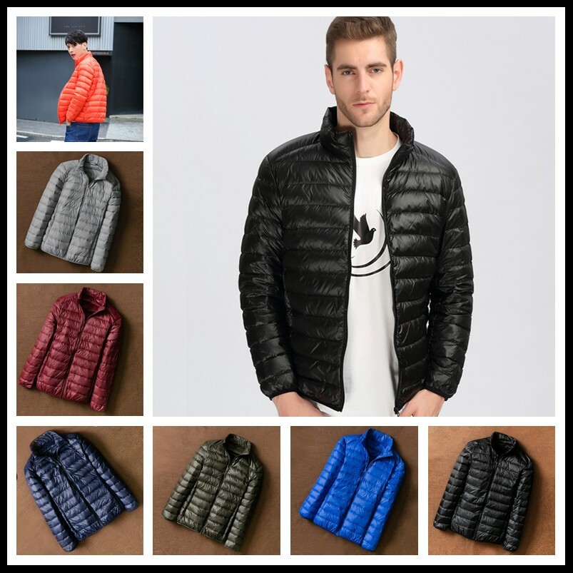 Men Light Weight Down Coat Jacket Puffer Padded Quilt Outwear Winter Warm