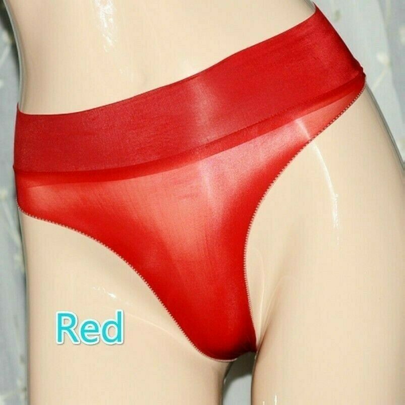 Donne Signora Trasparente Oiled Lucido Slip G-string Perizoma Intimo