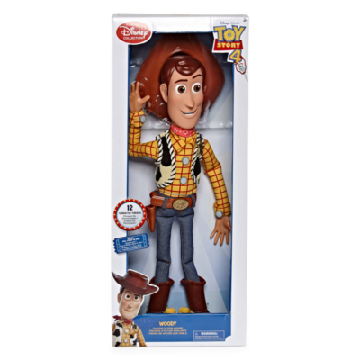 New Disney Pixar Toy Story 4 Talking Woody 16"  Action Figure from Disney Store