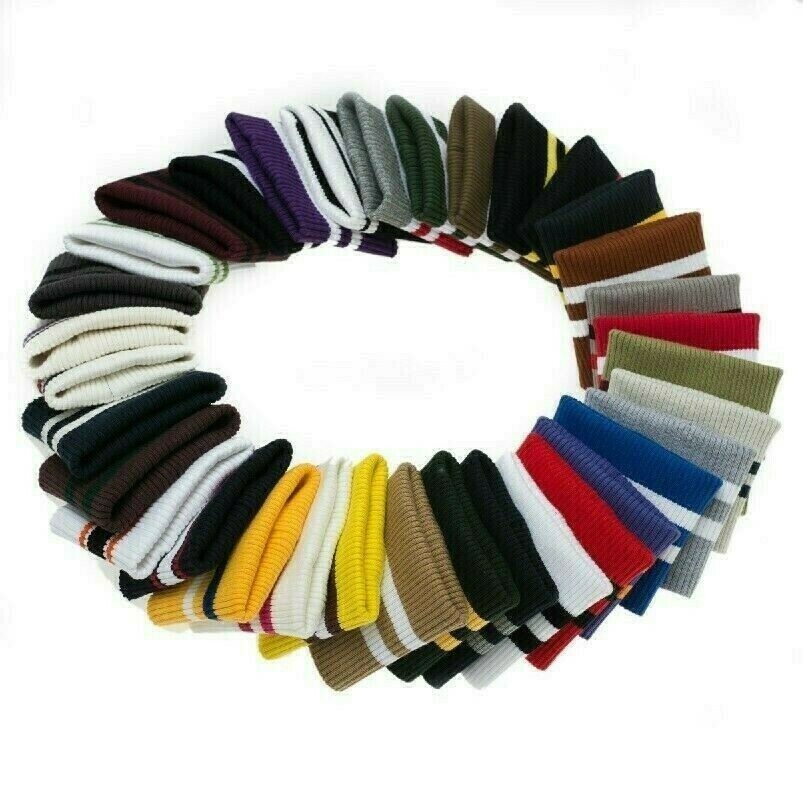 Cotone Spesso a Maglia Coste Polsino Orlo Elastico Maglione Giacca Bordo Cucito