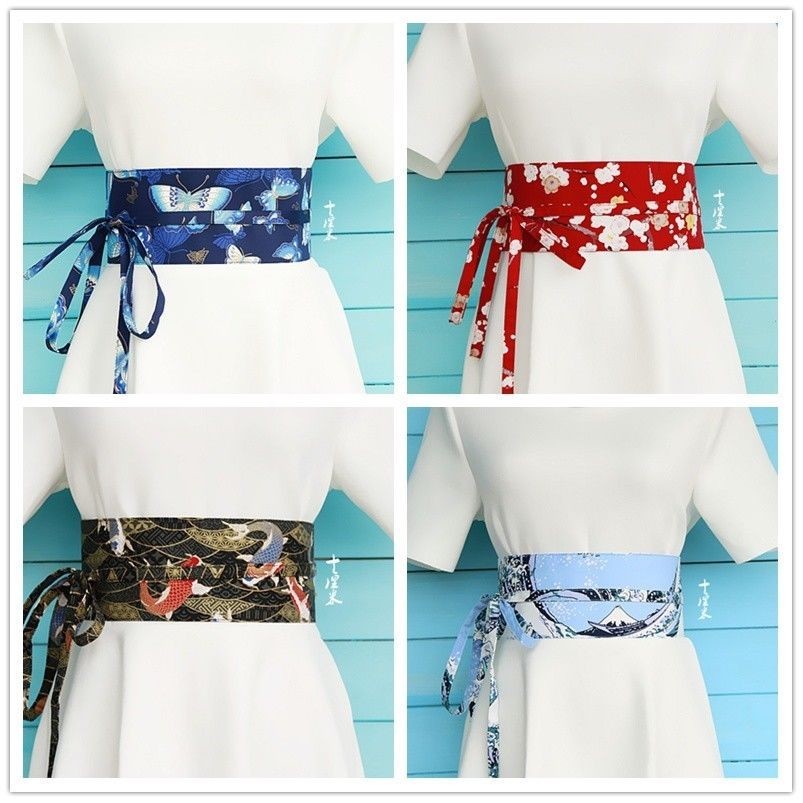 Donna Giapponese Cintura Corsetto Vintage Kimono Yukata Haori Rétro