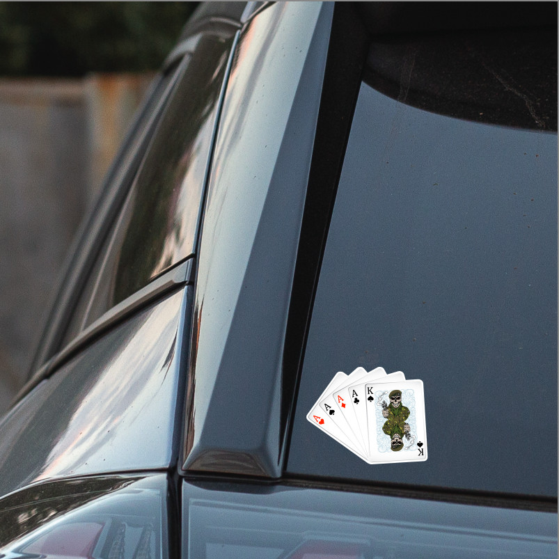 Royal Anglian King & Aces Waterproof Vinyl Sticker/Decal 10cm - Picture 3 of 4