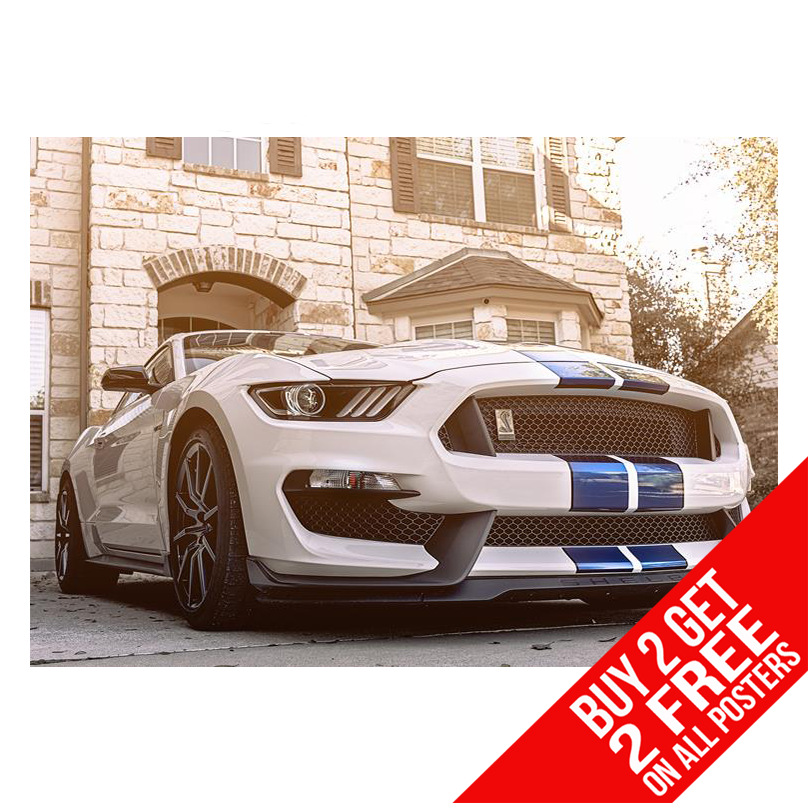 FORD SHELBY MUSTANG GT500 POSTER CAR ART PRINT A4 A3 SIZE - BUY 2 GET ANY 2 FREE