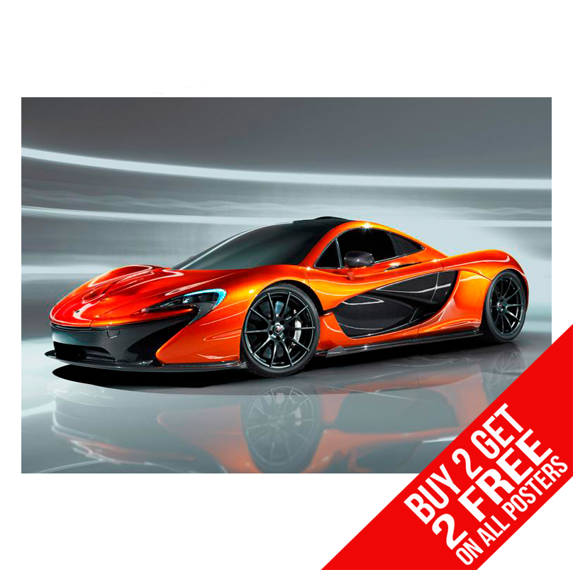 MCLAREN GT3 P1 SUPERCAR POSTER ART PRINT A4 A3 SIZE - BUY 2 GET ANY 2 FREE