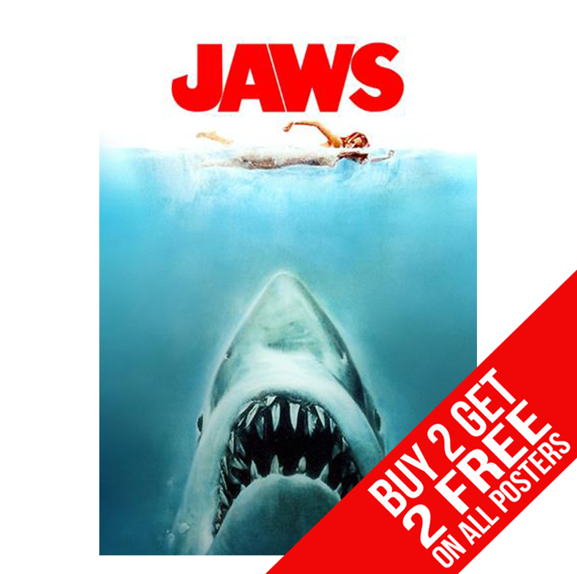 JAWS MOVIE POSTER PHOTO PIC PRINT A4 A3 SIZE - BUY 2 GET ANY 2 FREE