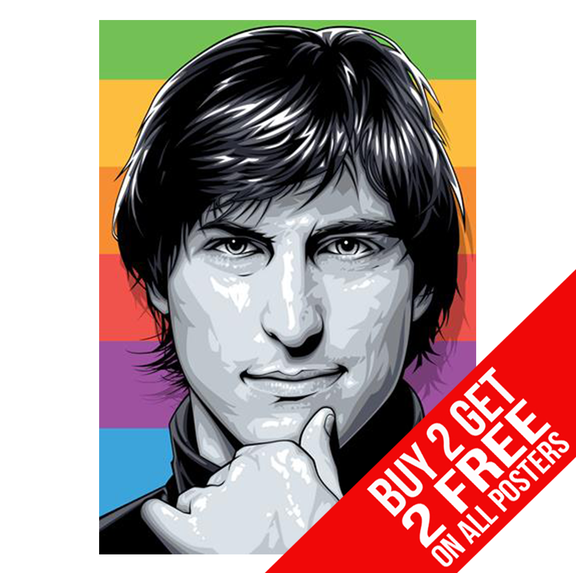 STEVE JOBS APPLE POSTER PHOTO IPHONE PIC PRINT A4 A3 SIZE - BUY 2 GET ANY 2 FREE