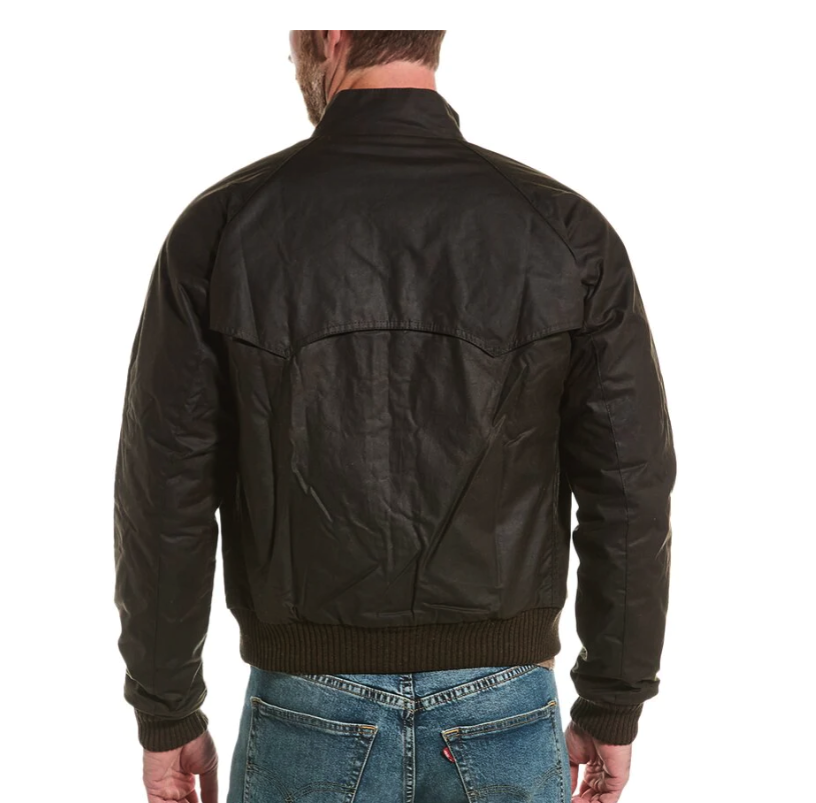 Pre-owned Barbour Steve Mcqueen Rectifier Harrington In Sage British Luxury