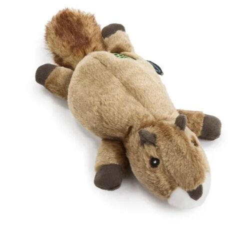 Large GoDog Squirrel Squeaky Dog Toy With Chew Guard Technol