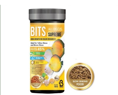 100g Boost Bits Discus Pompadour Fish Food Accelerates Color, Enhance Immunity