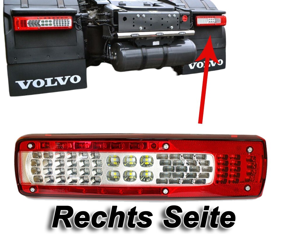 Pilotos traseros LED para Volvo FH4 ​​/ FH16 - Euro 6 Derecho E-test