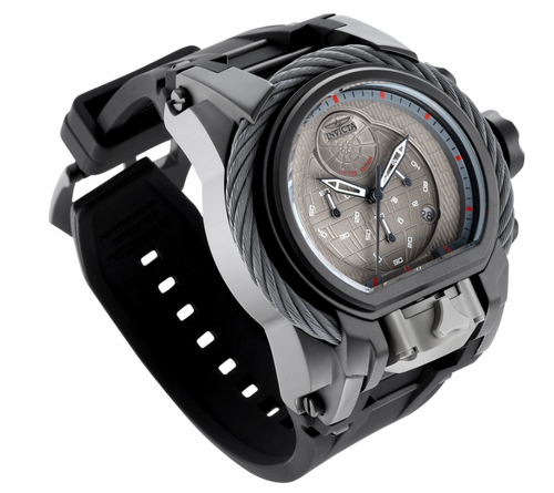 Pre-owned Invicta Star Wars Death Star Men's 52mm Limited Edition Dual-time Watch 33861