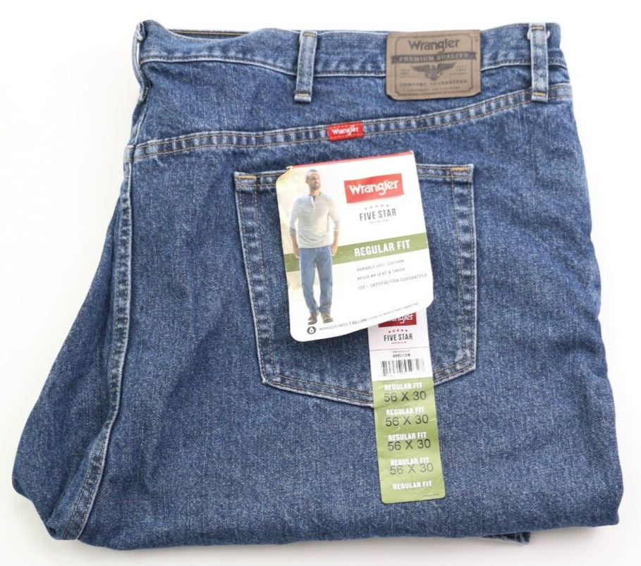 Мужские джинсы прямого кроя Wrangler Five Star Premium, размер W56 L30, новинка