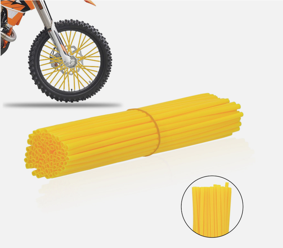 For Motocross Dirt Bike Wheel Rim Guard Protector Wraps 72PCS Spoke Skins Covers