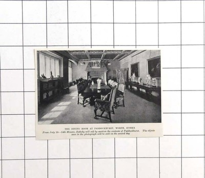 1933 Inside The Dining Room At Paddockhurst, Worth, Sussex