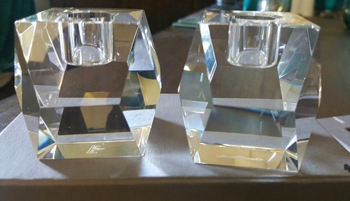 Rosenthal Crystal Surface Candlesticks