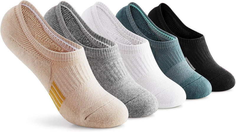 Womens No Show Socks Athletic Ankle Socks Cushioned Running Lo...