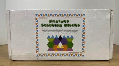 Montana Stacking Blocks wooden pattern blocks geometric shapes home school