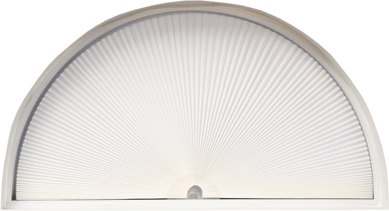 No Tools Original Arch Light Filtering Cellular Fabric Shade White, 72 in X 36 I