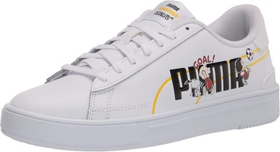 Big Kids Puma Peanuts Serve Pro Jr Puma White/Puma Black (380936 01) - 6