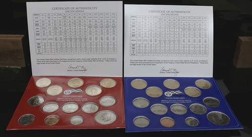 2010 P&D US Mint Set Unc in Envelopes 28 Coins OGP Box #957