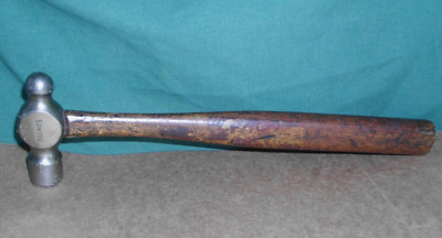 Vintage 8 oz. Billings Ball Pein Peen Hammer,  triangle B