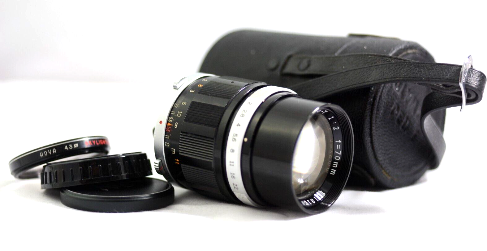 b*a様 ★OLYMPUSペンF F.Zuiko Auto-T-70mm W-2 RARE [MINT+++ w/Case] Olympus F.Zuiko Auto-T 70mm F/2 Lens
