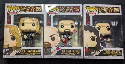 Slayer Band Funko Pops Tom Araya Jeff Hanneman Kerry King