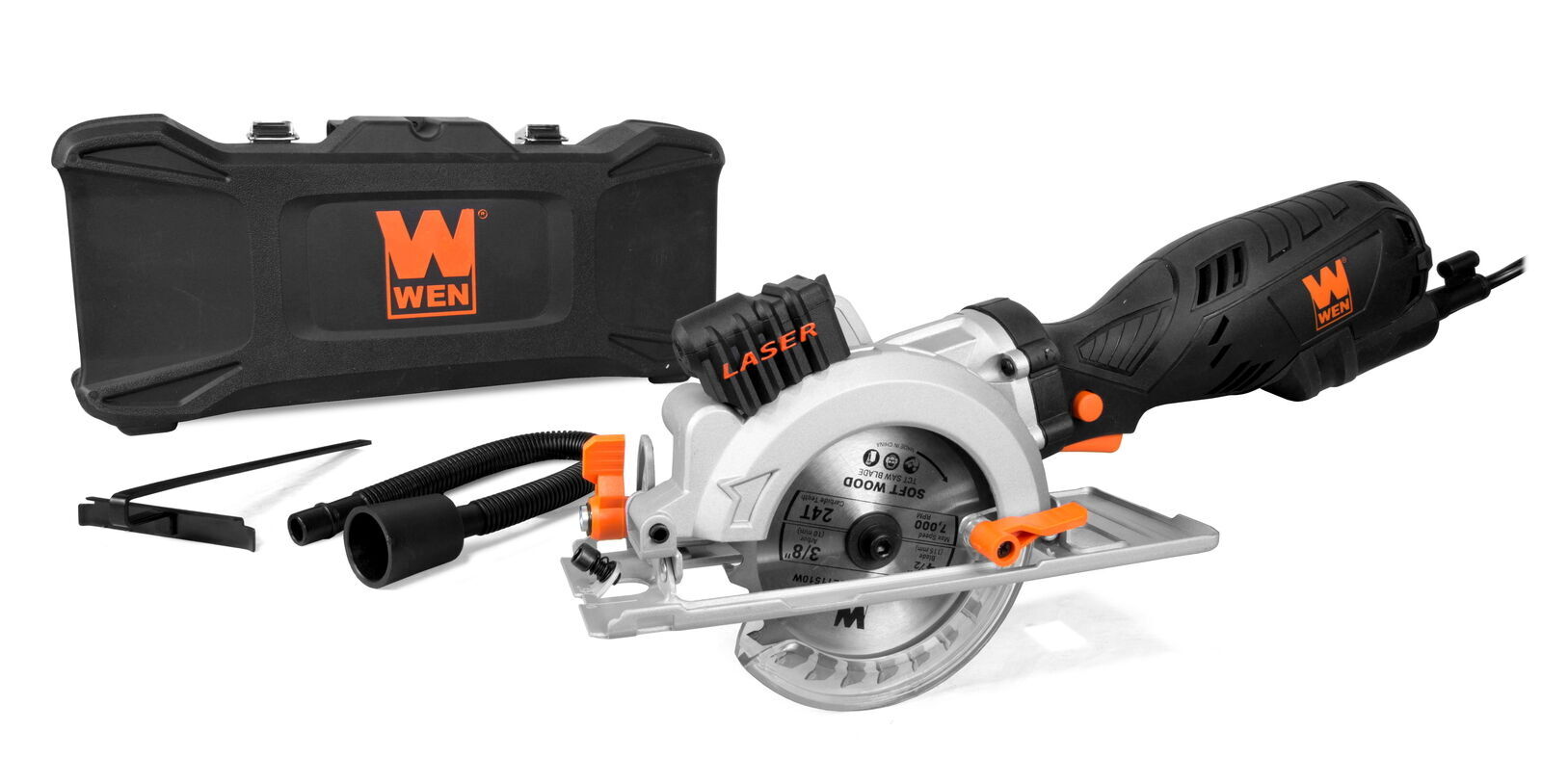 5-Amp 4-1/2-Inch Beveling Compact Circular Saw with Laser and Carrying Case Home