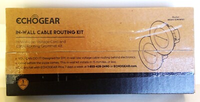 EchoGear DIY In Wall Power Cord Cable Routing System Management Kit