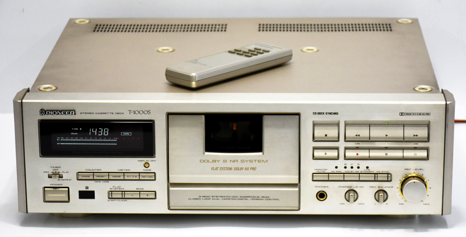 【完動品】Pioneer パイオニア T-1000S カセットデッキ Pioneer T-1000Sの仕様 パイオニア