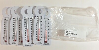 NIP Nasco Temperature Indoor/Outdoor Thermometers Science/ Lab/ Homeschool 10ea
