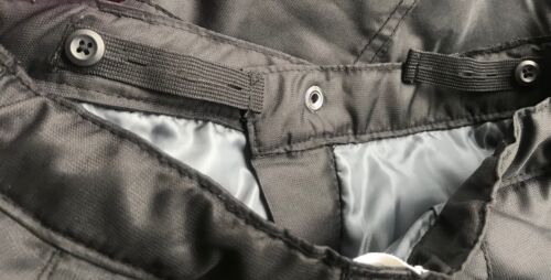 Black Cargo Ski Pants 10-12 Adjustable Waist Snow Bottoms Cold Weather Old Navy