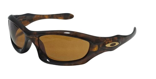 小物 OAKLEY Monster Dog Brown y2k Vtg Oakley Monster Dog Brown Tortoise Wrap Frame Bronze Lens