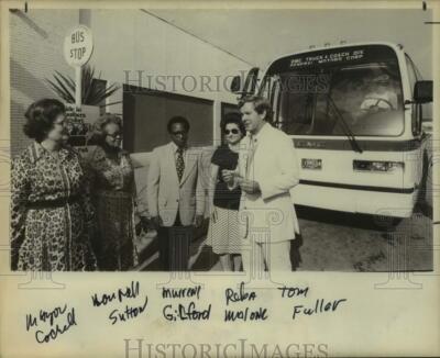 Press Photo Tom Fuller, San Antonio Transit System General Manager with Others