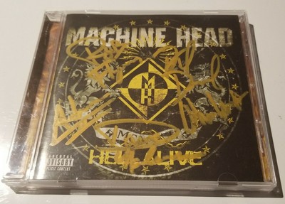 Rare! Hellalive by MACHINE HEAD Signed Autographed CD by All