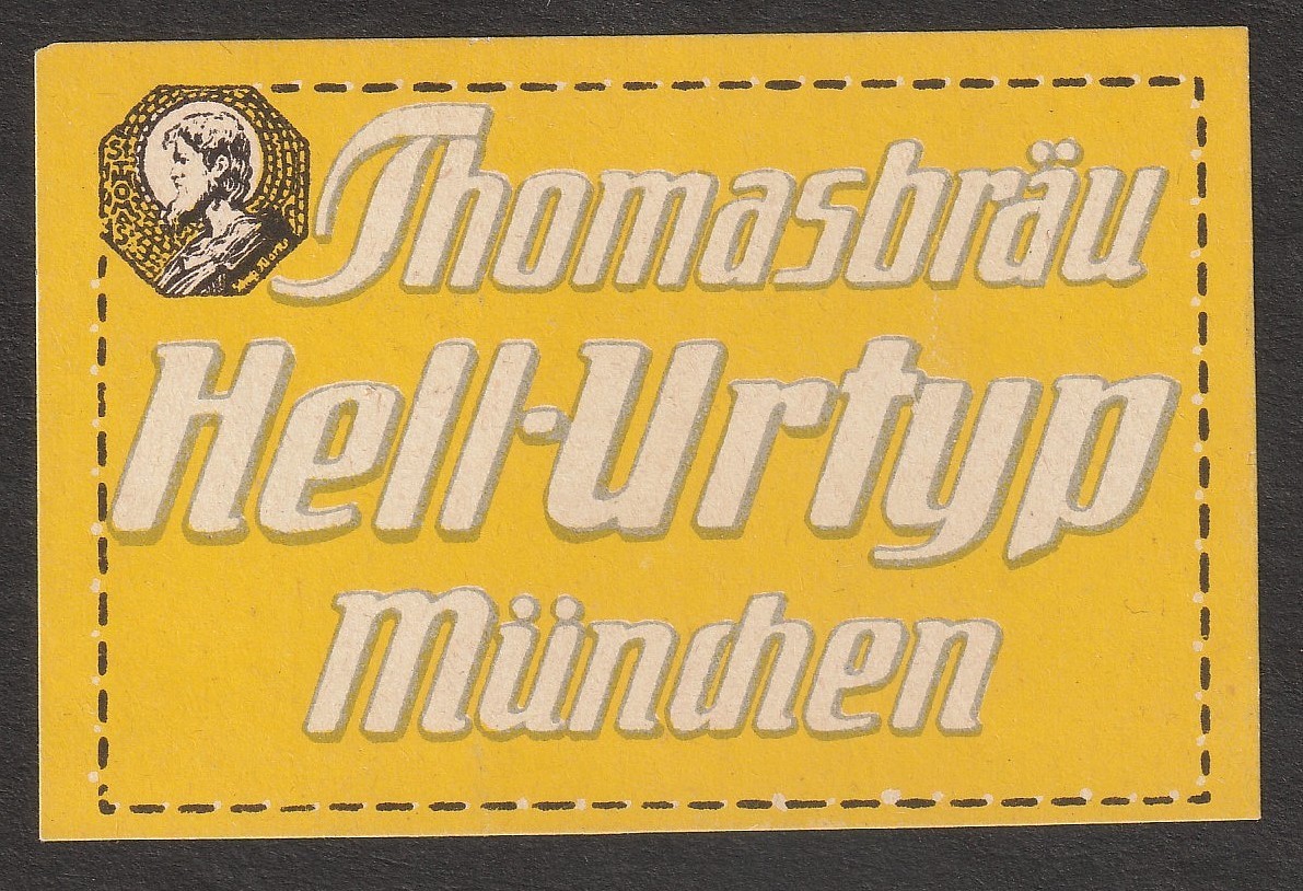 Germany poster stamp Thomasbrau Hell-Urtyp Munich unused mint no gum