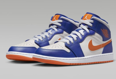 Air Jordan 1 Mid ''Wheaties  Game Royal/Rush Orange FD1029-400 US Men Size 15