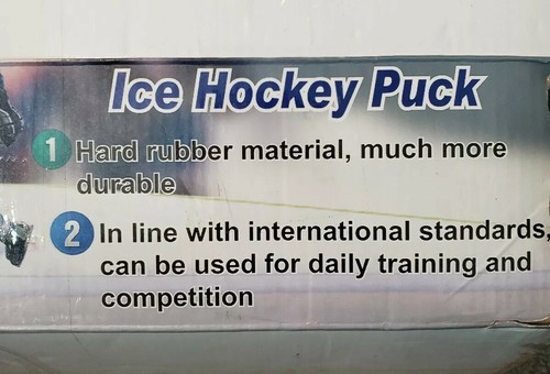 Lot of 3 New Ice Hockey Pucks By Hug Flight