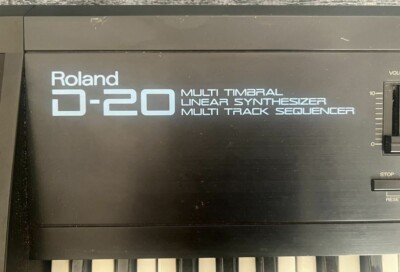Roland D-20 61-Key Linear LA Synthesizer Black keyboard Music Instruments Tested