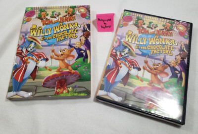 Tom and Jerry Willy Wonka Chocolate Factory DVD NEW 2017 Foil Slipcover 1st Ed