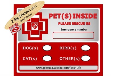 2 Safety Emergency, Rescue or Fire Stickers. ...