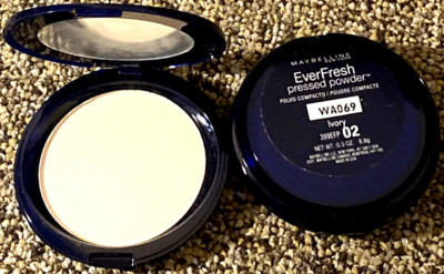 Maybelling Ever Fresh Pressed Powder - Ivory .03 oz 2 Units