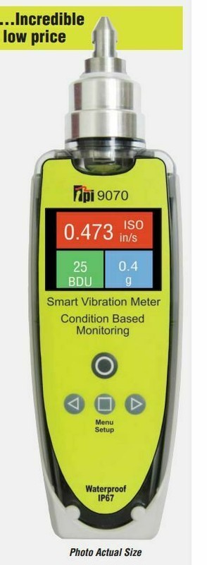 TPI 9070 SMART VIBRATION METER vibration monitoring and analysis tool