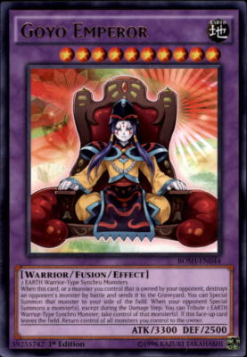 2016 Yu-Gi-Oh Breakers of Shadow #BOSHEN044 Goyo Emperor R