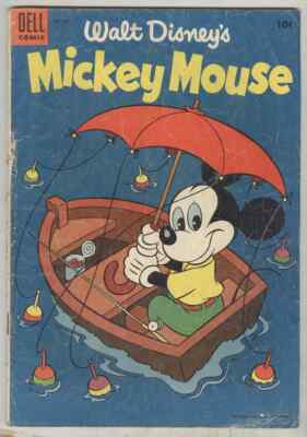 Mickey Mouse #42 June 1955 G+ Baffling Banana Bandits