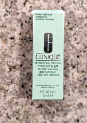 Clinique Dramatically Different Moisturizing Gel .5 oz/15ml New In Box Travel Sz