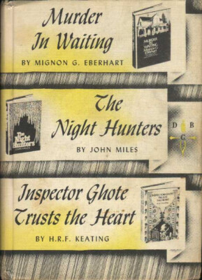 MURDER IN WAITING-Mignon G Eberhart-DBC 3in1 c1973- John Miles- H. R. F. Keating